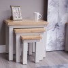 Diamond Grey Painted Nest of Tables