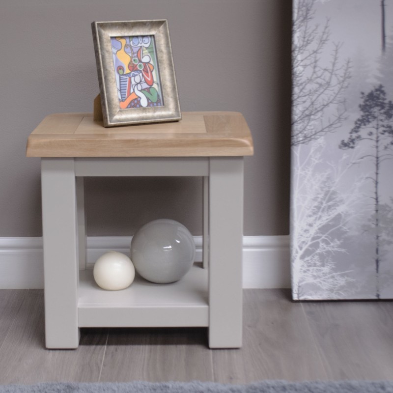Diamond Grey Painted Lamp Table