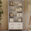 Greystone Large Open Bookcase with Drawers