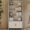 Greystone Large Open Bookcase with Doors