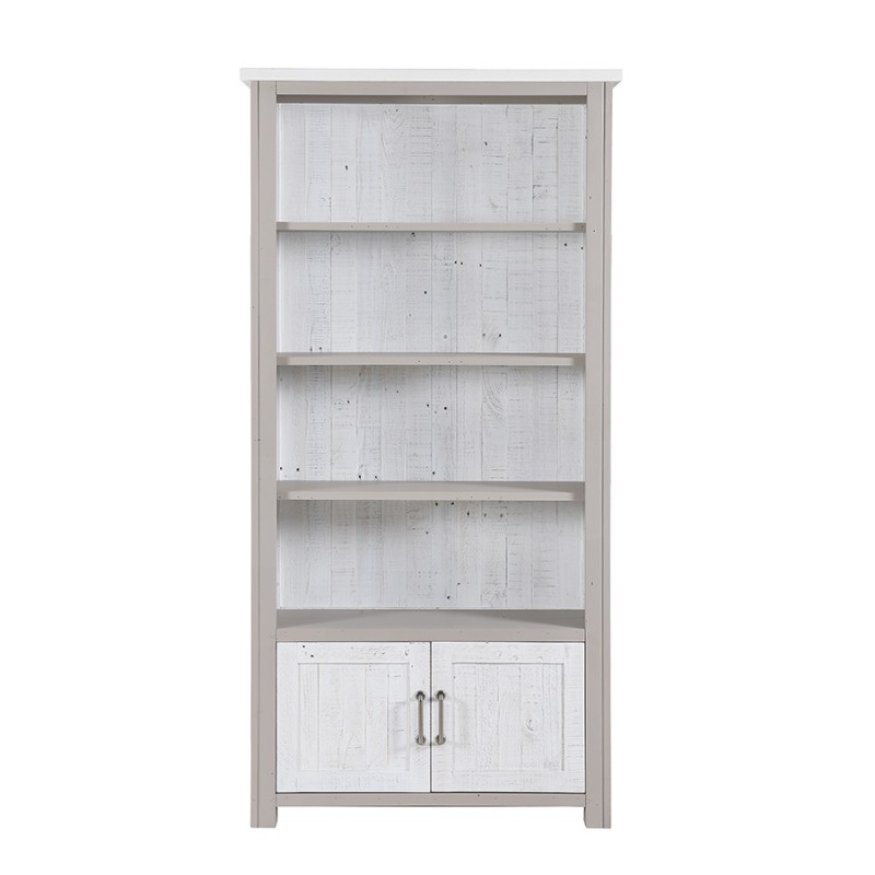 Greystone Large Open Bookcase with Doors