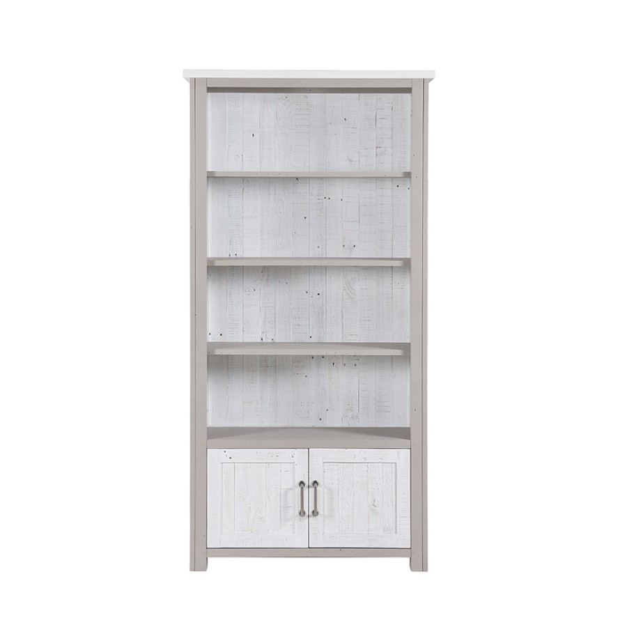 Greystone Large Open Bookcase with Doors