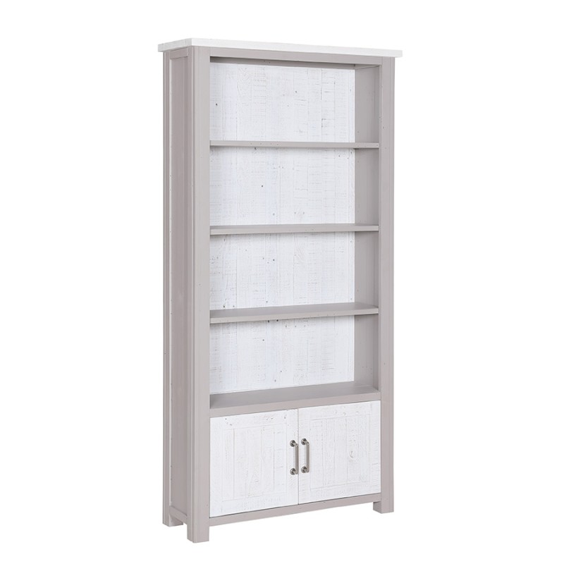 Greystone Large Open Bookcase with Doors