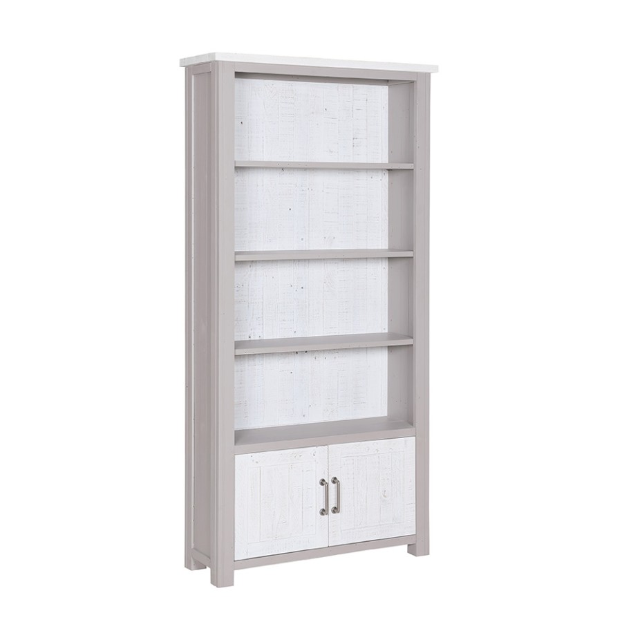 Greystone Large Open Bookcase with Doors