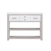 Greystone Low Bookcase Storage Console Table