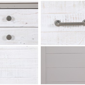 Greystone Large 3 Door 4 Drawer Sideboard