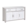Greystone Large 3 Door 4 Drawer Sideboard