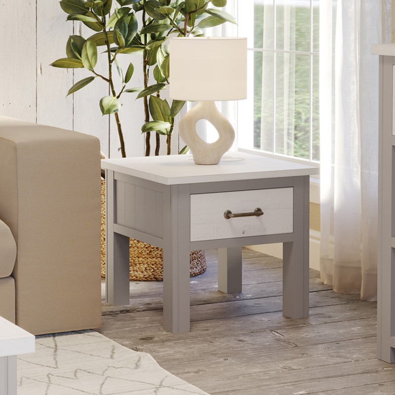 Greystone Lamp Table with drawer