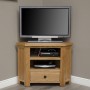 Homestyle Rustic Oak Corner TV Unit 