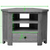 Homestyle Rustic Oak Corner TV Unit 