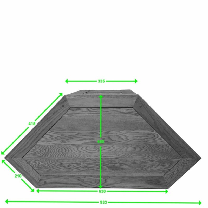 Homestyle Rustic Oak Corner TV Unit 