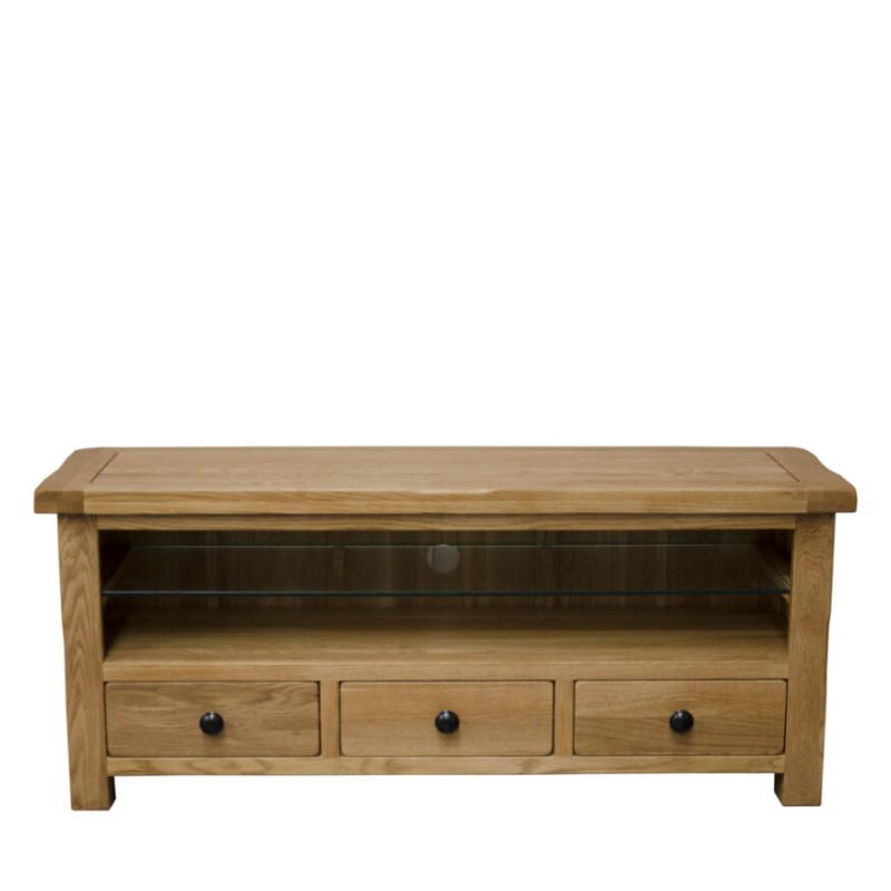 Homestyle Rustic Oak Plasma TV Unit