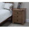 Homestyle Rustic Oak 3 Drawer Bedside Cabinet Homestyle Rustic Oak 3 Drawer Bedside Cabinet