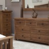 Homestyle Rustic Oak 7 Drawer Multi Chest