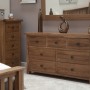 Homestyle Rustic Oak 7 Drawer Multi Chest