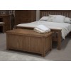 Homestyle Rustic Oak Blanket Box