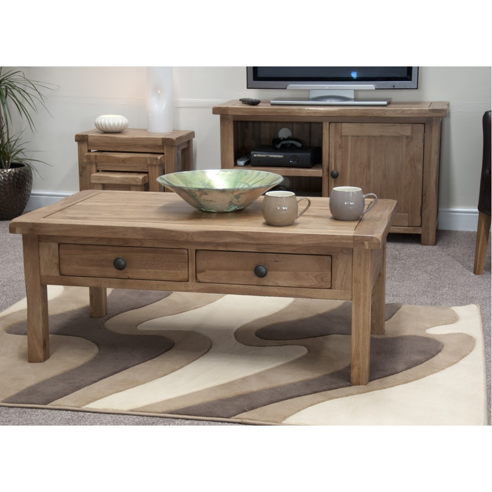 Homestyle Rustic Oak Coffee Table Homestyle Rustic Oak Coffee Table