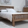 Homestyle Rustic Oak Double Bed