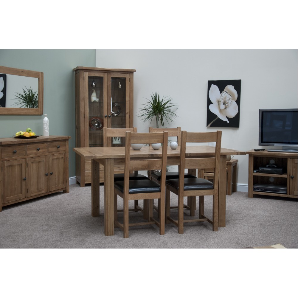 Homestyle Rustic Oak Extending Dining Table Homestyle Rustic Oak Extending Dining Table