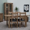 Homestyle Rustic Oak Extending Dining Table