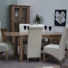 Homestyle Rustic Oak Extending Dining Table