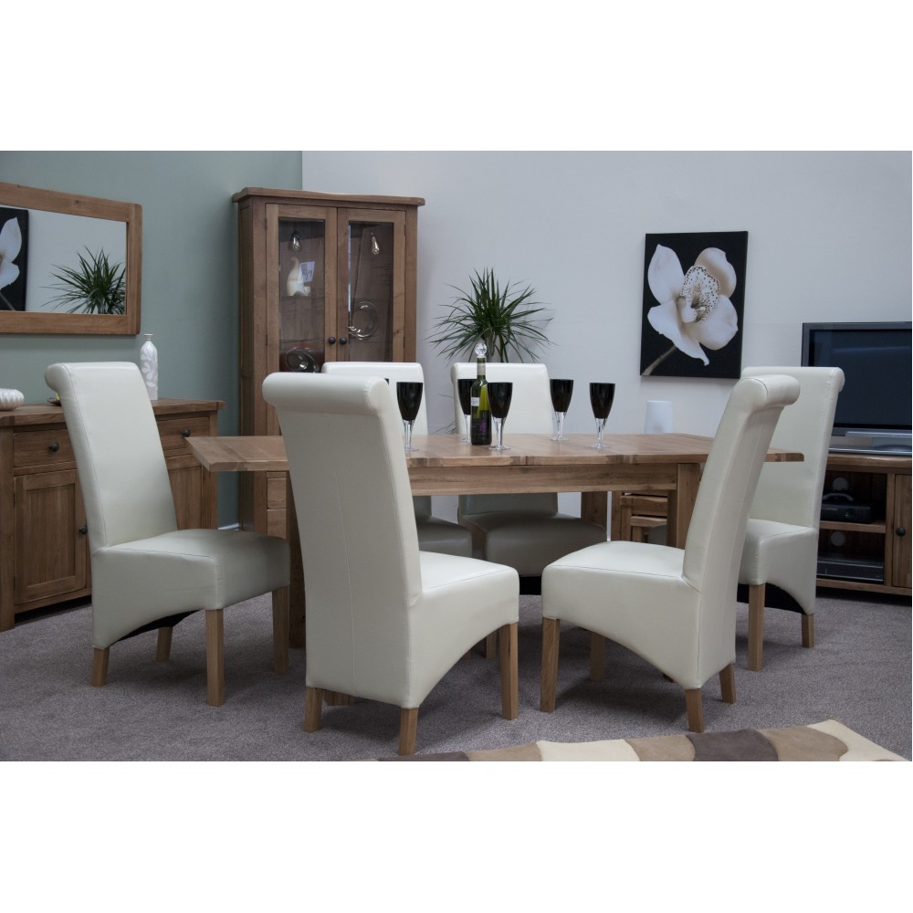 Homestyle Rustic Oak Extending Dining Table Homestyle Rustic Oak Extending Dining Table
