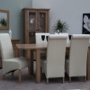 Homestyle Rustic Oak Extending Dining Table
