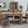 Homestyle Rustic Oak Extending Dining Table