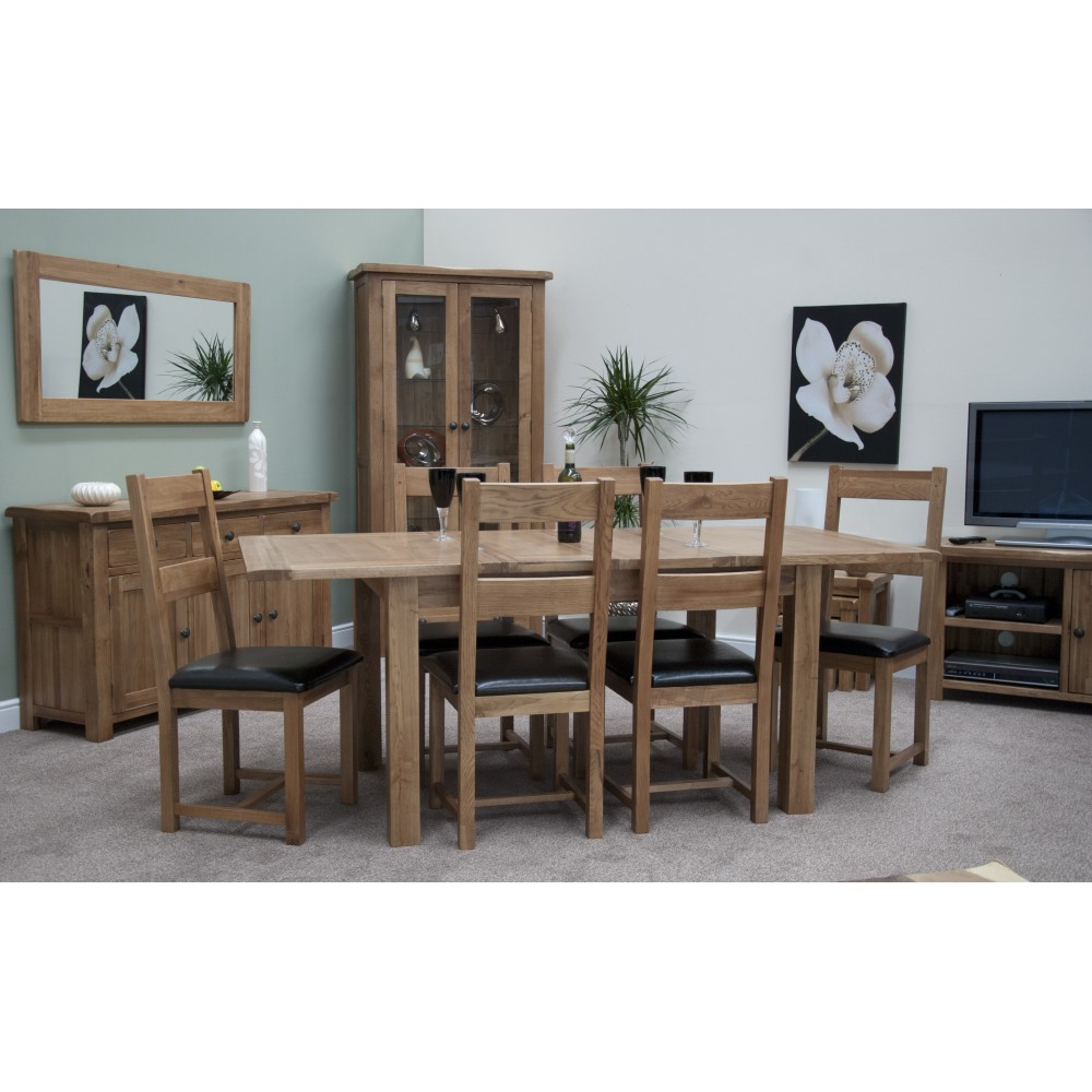 Homestyle Rustic Oak Extending Dining Table Homestyle Rustic Oak Extending Dining Table