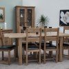 Homestyle Rustic Oak Extending Dining Table