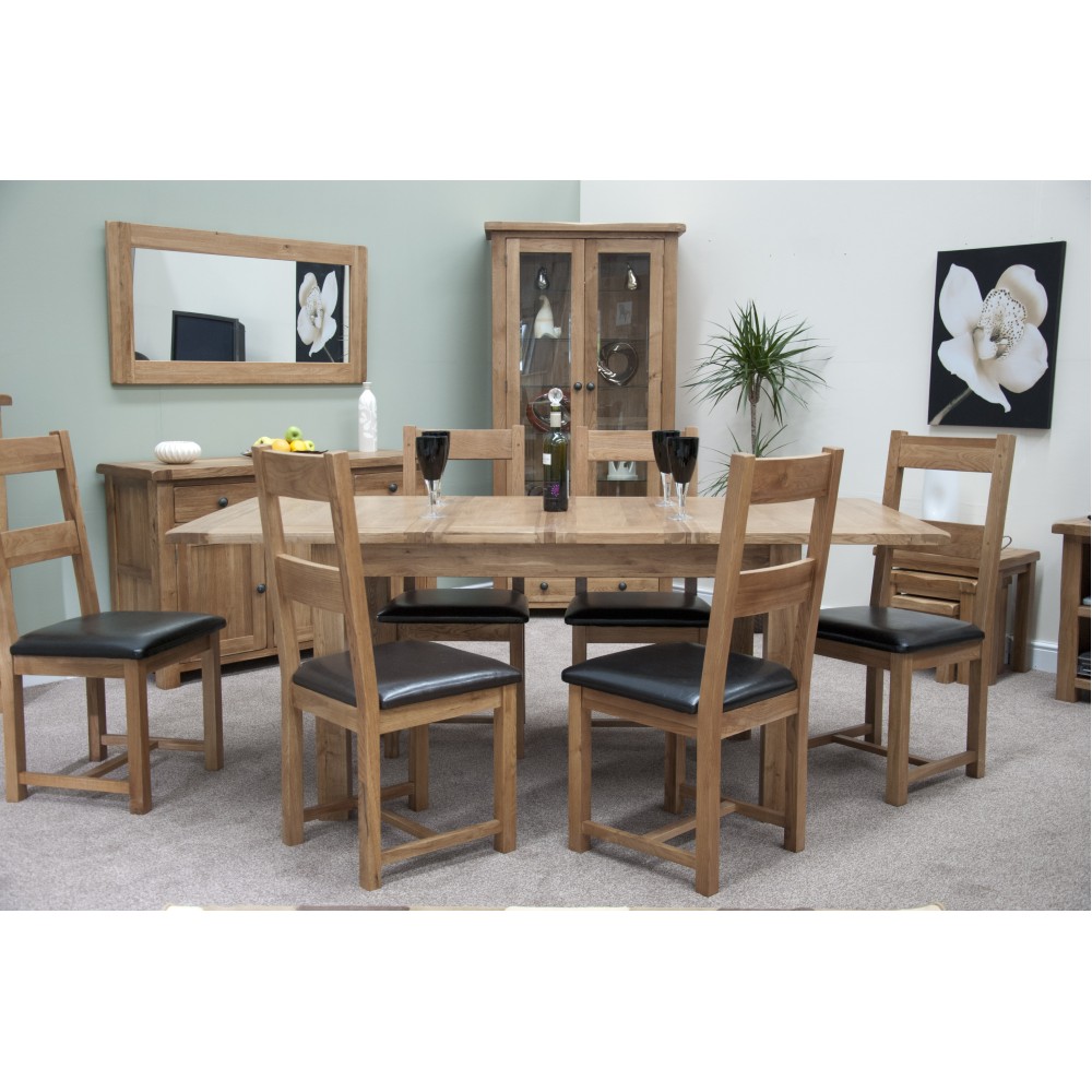 Homestyle Rustic Oak Extending Dining Table Homestyle Rustic Oak Extending Dining Table