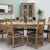 Homestyle Rustic Oak Extending Dining Table