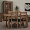 Homestyle Rustic Oak Extending Dining Table