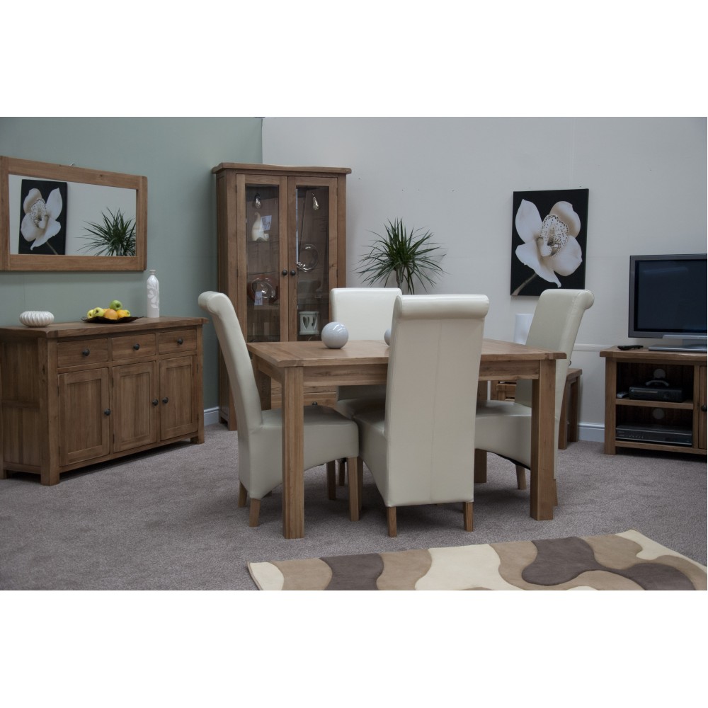 Homestyle Rustic Oak Extending Dining Table Homestyle Rustic Oak Extending Dining Table