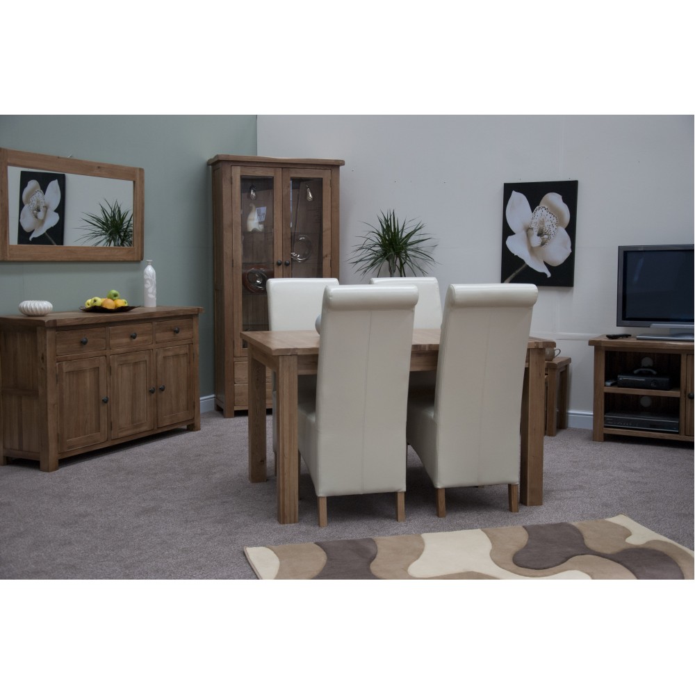 Homestyle Rustic Oak Extending Dining Table Homestyle Rustic Oak Extending Dining Table
