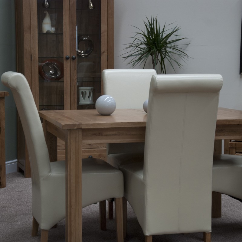 Homestyle Rustic Oak Extending Dining Table