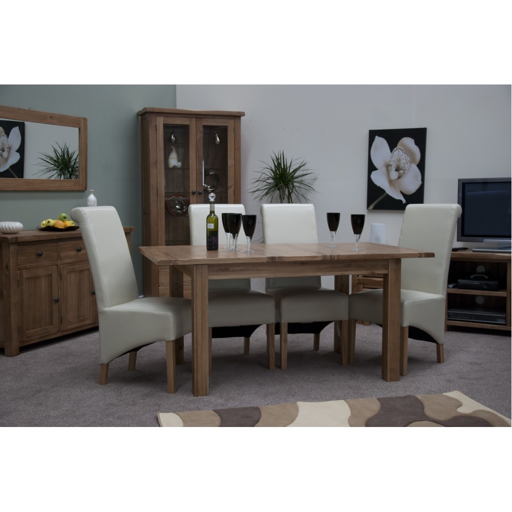 Homestyle Rustic Oak Extending Dining Table Homestyle Rustic Oak Extending Dining Table