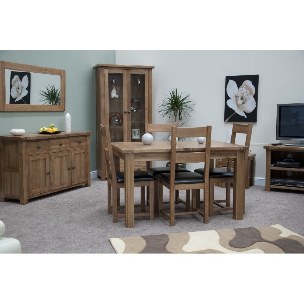 Homestyle Rustic Oak Extending Dining Table Homestyle Rustic Oak Extending Dining Table