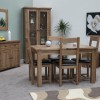 Homestyle Rustic Oak Extending Dining Table