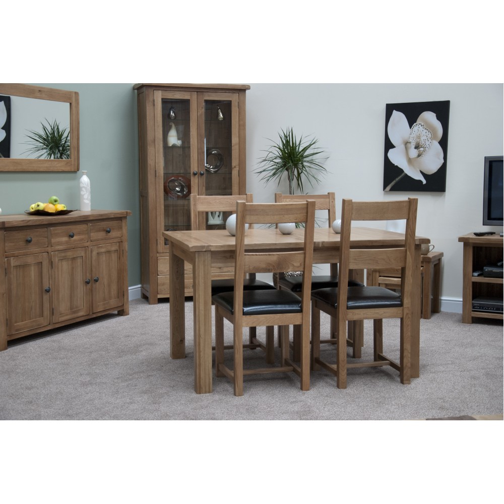 Homestyle Rustic Oak Extending Dining Table Homestyle Rustic Oak Extending Dining Table
