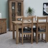 Homestyle Rustic Oak Extending Dining Table