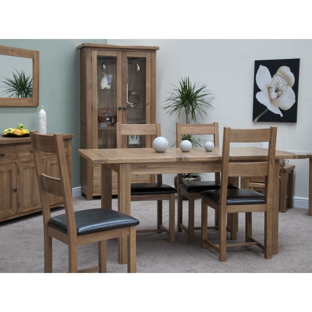 Homestyle Rustic Oak Extending Dining Table Homestyle Rustic Oak Extending Dining Table