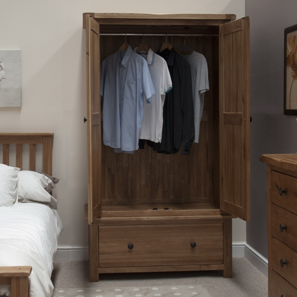 Homestyle Rustic Oak Gents Wardrobe Homestyle Rustic Oak Gents Wardrobe