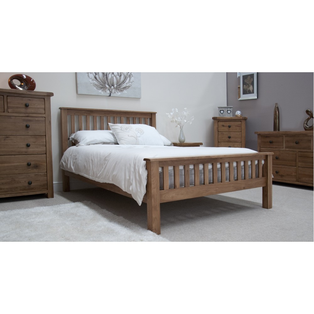 Homestyle Rustic Oak Kingsize Bed