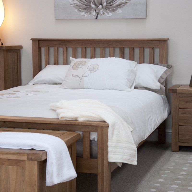 Homestyle Rustic Oak Kingsize Bed