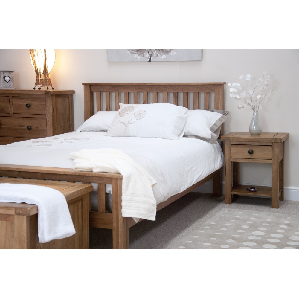 Homestyle Rustic Oak Kingsize Bed