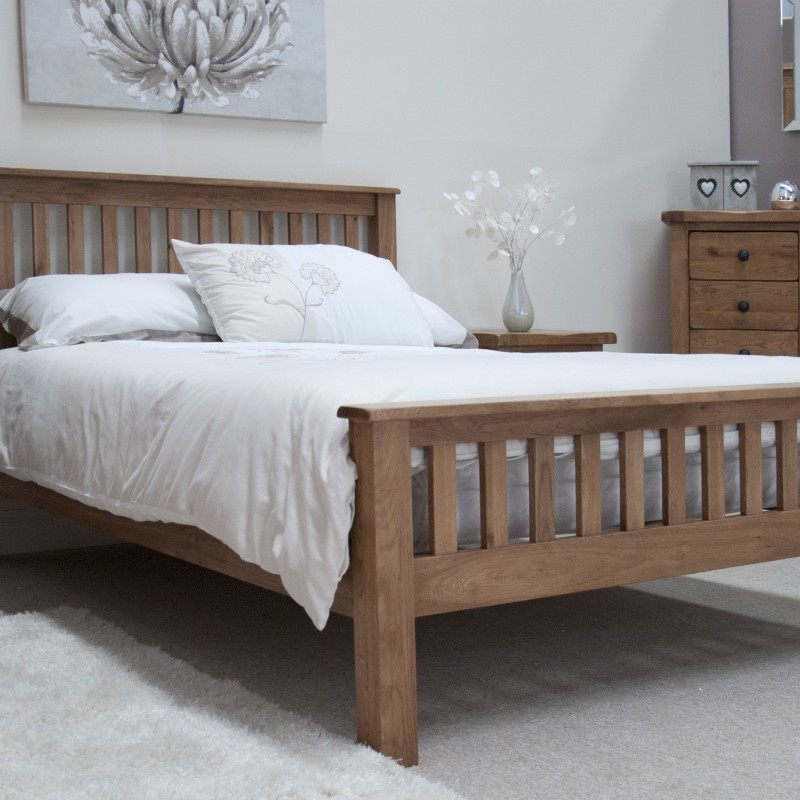 Homestyle Rustic Oak Kingsize Bed