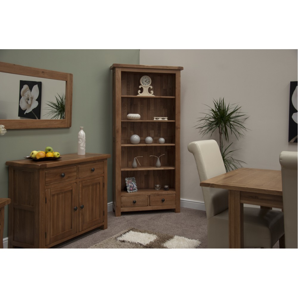 Homestyle Rustic Oak Large Bookcase Homestyle Rustic Oak Large Bookcase
