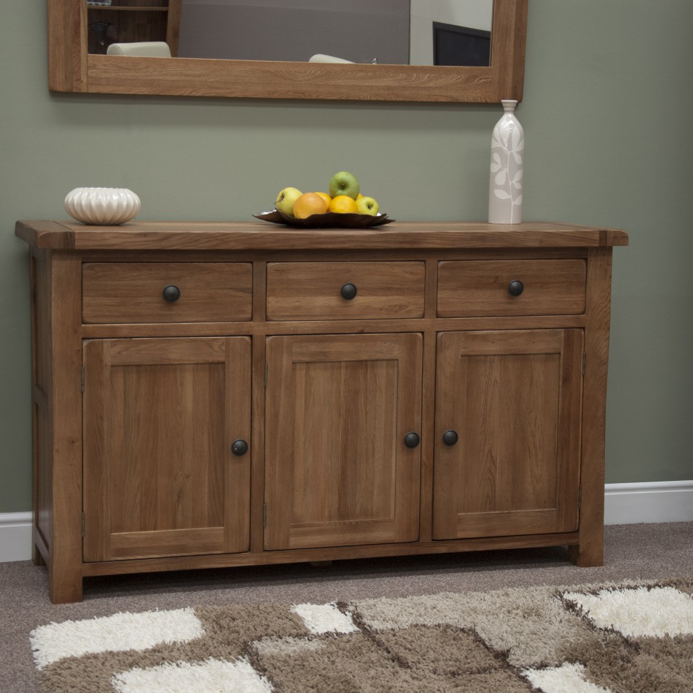 Homestyle Rustic Oak Large Sideboard