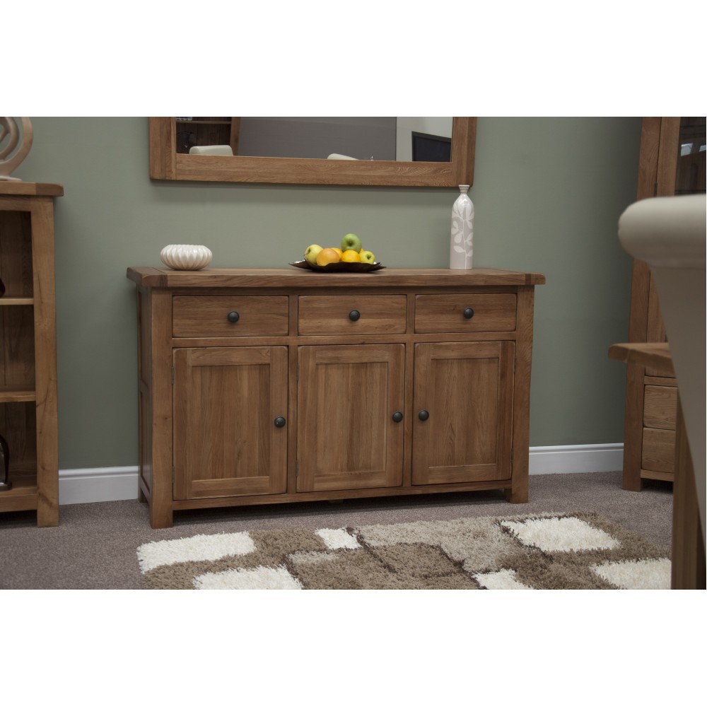 Homestyle Rustic Oak Large Sideboard Homestyle Rustic Oak Large Sideboard